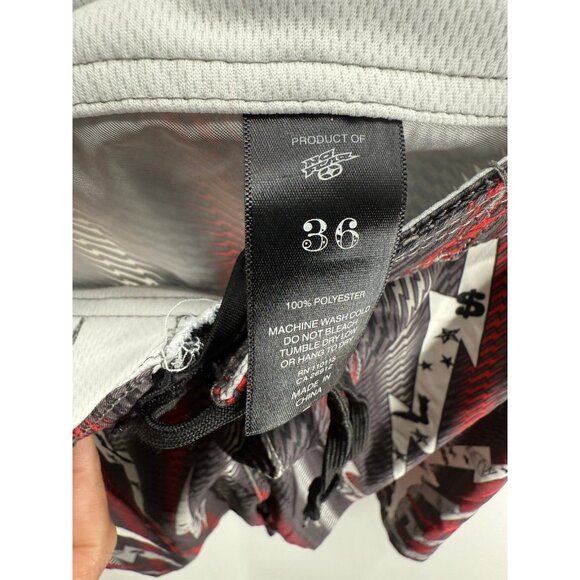 No Fear Board Shorts Mens 36 12" Lightning Strip Club Swim Trunks Y2K Skater - Picture 3 of 6